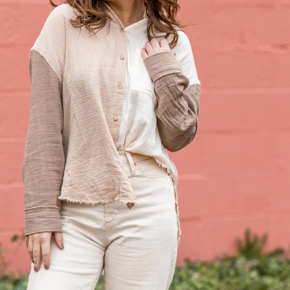 Miou Muse - Color Block Button Up - image 1